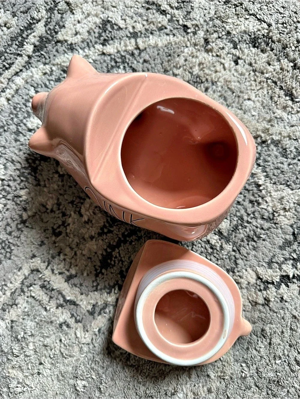 Rae Dunn OINK Pink Pig Farmhouse Set
